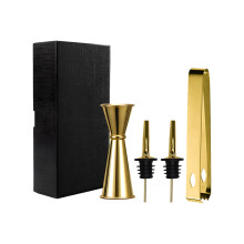 Sturdy Nonrust Steel Cocktails Accessories- black bartending