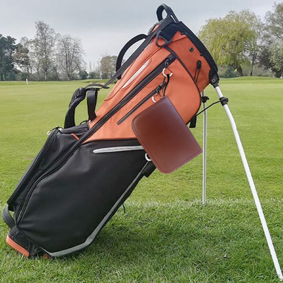 Golf Accessories Sets, Convenient Storage Bags for Golfers with Efficient Compartmentalization, Premium PU Leather Material Multi-functional