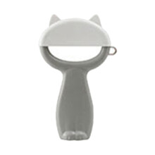 Stainless Steel Peeler Japanese Kitchen Utensil Effortless Vegetable Peeler With Cat Head Design Thick Bottom For Stability Dust Cover & Garlic Scrape