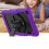 Funda para Samsung Galaxy Tab A8 con soporte y correa para el hombro morada 4