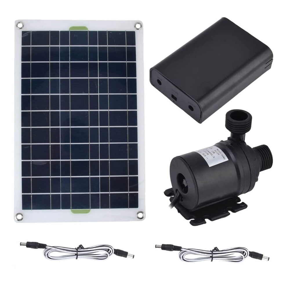 50W Solar Water Pump 800L/H DC12V Low Noise Fountain Pump For Garden Family Water Fountain Irrigation