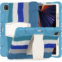 Funda para iPad Pro 12,9" con soporte y espacio para el lápiz azul