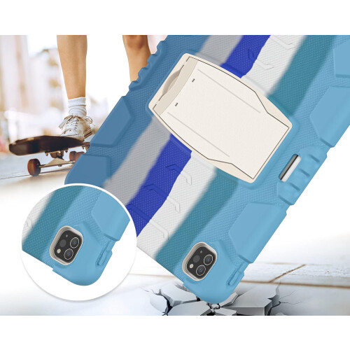 Funda para iPad Pro 12,9" con soporte y espacio para el lápiz azul 1
