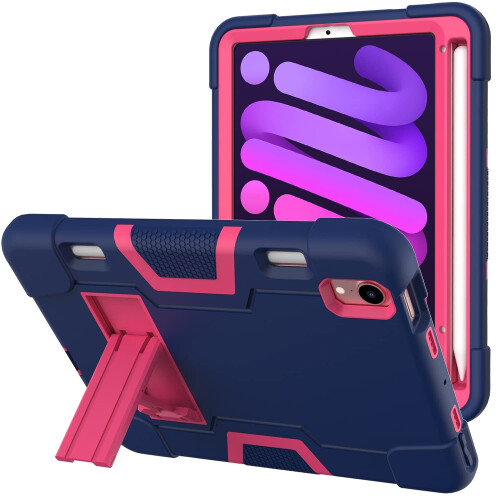 Étui pour iPad Mini 6 8.3” avec Support et Emplacement pour Stylet Rose 2