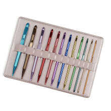 Professional Knitting Tool Aluminum Hook Ergonomic Grip Travel