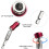 Magnetic Pivot Drill Bit Holder 2Pack, 91mm & 145mm Extensions, 1/4 In Hex, QuickRelease, Red 2
