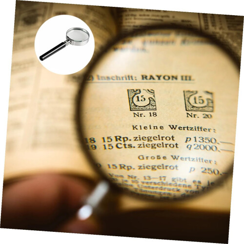 Handheld Magnifying Glass With Ergonomic Handle Frame For Seniors Reading Jewelry 1