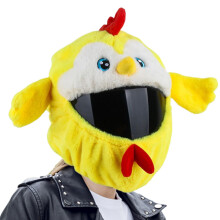 Motorcycle Helmet Cover Funny Cute Bird Design Soft Fleece Sleeve for Riders and Gift