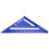 Triangle Ruler Metric Protractor Metal Precision Measuring Tool For Woodworking Carpentry Drafting Blue 1
