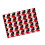 4Pcs Love Heart Print Packaging Paper 70x50cm Wrapping-type C 1
