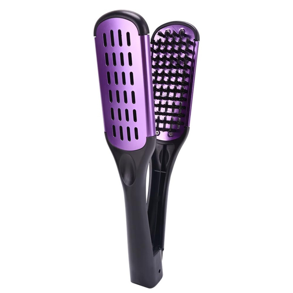 Unisex Boar Bristle Double Sided Brush Antistatic Hair Comb Clamp For Straightening All Hair Types Splint Comb