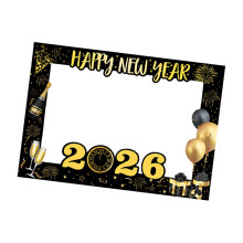 Handheld New Year Photo Frame with Multiple Patterns Elegant