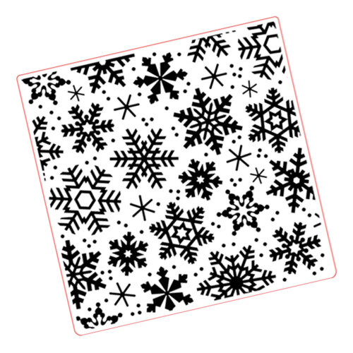 SnowflakTextured Embossing Folder Artistic Textured Templates