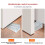 2Pcs Antislip Heavy Duty Rubber Door Stoppers-Or ange 6