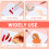 Double Side Waterproof Nail Art Paper Disposable Portable Set 5