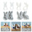 Flexible Silicone Easters Rabbits Mould For Crafting Resin-X993 3