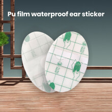 Vodotesné chrániče sluchu na plávanie, oválne chrániče sluchu z PU fólie s dvojitou ochranou, mäkké a pohodlné vodotesné štuple do uší