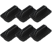Barbecue Grill Cleaning Sponge Brush Set of 6, Ergonomic NonSlip Handles, HeavyDuty Scouring Pads, Safe for Cast