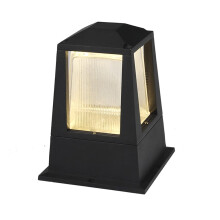 Outdoor E27 Post Light Fixture Vintage Glass Post Lamp Hardwired LED Waterproof For Porch Garden Yard