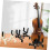 Portable Violin Folding Stand ScratchResistant Display Rack For Home, Classroom Use, Easy Installation, Load Capacity 3