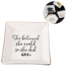 Women's Jewelry Organizer - Ceramic Ring Dish With Exquisite Workmanship And Stylish Design