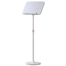 Music Stand White Adjustable Height 93140 cm Panel Size 39x26.5 cm Sheet Music Stand