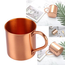 Copper Mugs for Moscow Mule, 100% Pure Copper Handcrafted Copper Mugs with Hand Hammered Design Smooth Rounded Lip, Keeps Drinks Cold Copper