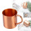 Κούπες από χαλκό για Moscow Mule, 100% καθαρό χαλκό, χειροποίητες χάλκινες κούπες με 1