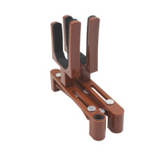 Professional Folding Violin Stand Coffee Color Display Rack Floor Holder Easy Installation For Musicians And Amateurs