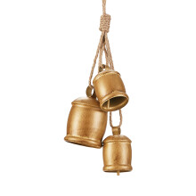 Metall-Weihnachtsornament-Glockenanhänger mit einfachem Haken-D