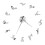 Rahmenlose DIY-Wanduhr, moderne Heimdekoration,-Silber 1