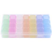 Adjustable Grid Organizer, Transparent Jewelry Box for Customizable Compartment Sizes and Durable PP Plastic Build