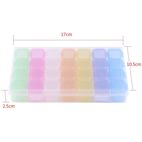 Adjustable Grid Organizer, Transparent Jewelry Box for Customizable Compartment Sizes and Durable PP Plastic Build 1
