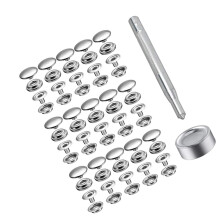 Mehrzweck-Druckknöpfe aus Metall, 15 mm, 60 Stück,