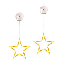 Christmas Window Decorations, Battery Operated Warm White Led Star Christmas Tree Lights, Timer Function For Indoor Outdoor Decor, Easy To Hang Festiv