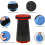 Retractable Folding Extension Stool Portable Telescopic Camping Seat Red 3