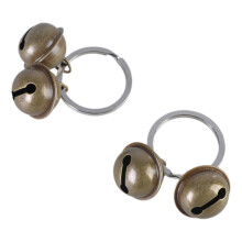 2lots Keychains Hanging Buckles Collar Bells Training-wire bell