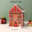 Bukolischer Weihnachts-Cottage-Stil, dekorative-Lebkuchenmann 4