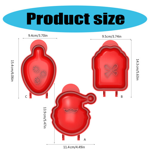 1/3Pcs Hand Pie Molds Dough Presser-Christmas gift box 2