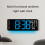 Large 17.3Inch LED Wall Clock with Remote Control Auto-Green 5