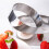Runde Mousse-Form aus Edelstahl, Kuchenringe,-FB40010 5