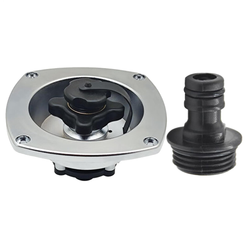 Rv Water Inlet Wall Mount Filler, City Motor Connection, Pressure Regulator, Motorhome & Boat Trailer, Silver 9105992711918