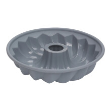 Multipurpose Silicone Fluted Bundts Cake Baking Pan-Gray large
