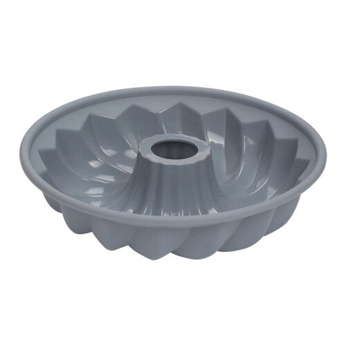 Multipurpose Silicone Fluted Bundts Cake Baking Pan-Gray large
