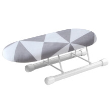 Multifunctionele strijkmat met inklapbare poten, draagbare mini-strijktafel voor thuis en op reis, stabiel stalen frame met wasbare hoes voor