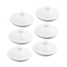 Enamel Mug Lids Replacement Set of 6 Vintage HeatResistant Round Cup Covers for Outdoor Campfire Enamelware