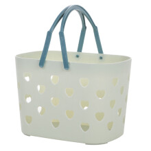 Portable Shower Caddy, Cute Decorative Tote Plastic Storage Basket Suitable For Kids, Handle Box Organizer For Maximum Space Utilization, Multi-purpos