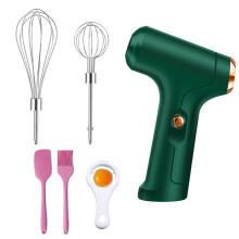 Batedeira elétrica de mão com bateria recarregável via USB, 3 velocidades para misturas personalizadas, design leve e fácil de usar, duas