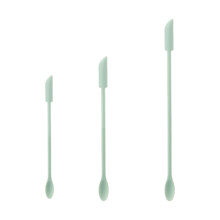 Lebensmittelechter Silikonspatel, Mini-Make-up-Spatel aus Silikon mit flexiblem, langem Griff und schmalem Kopf, leicht zu reinigende, einteilige,