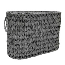 Bathroom Wicker Toilet Paper Storage Basket Elegant-grey S
